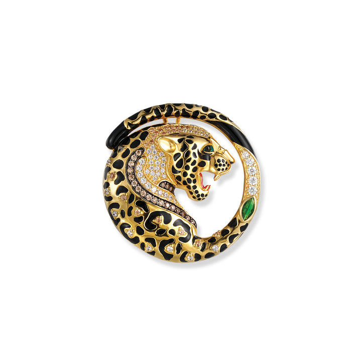 Seinerzeit Kiani Leoparden Anhänger/Brosche - SZA-3960-410