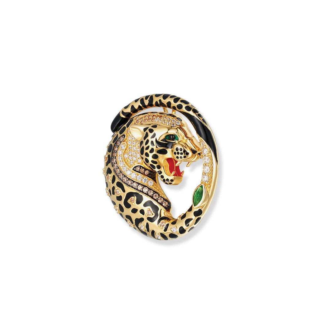Seinerzeit Kiani Leoparden Anhänger/Brosche - SZA-3960-410