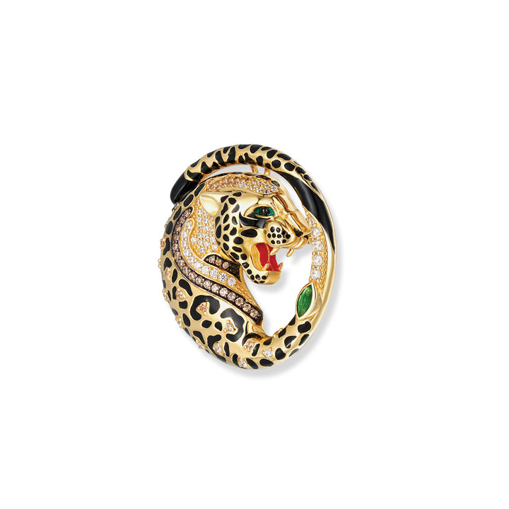 Seinerzeit Kiani Leoparden Anhänger/Brosche - SZA-3960-410