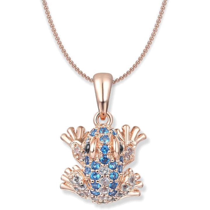 Seinerzeit Lou Blue Frosch Halskette - SZA-3984-140