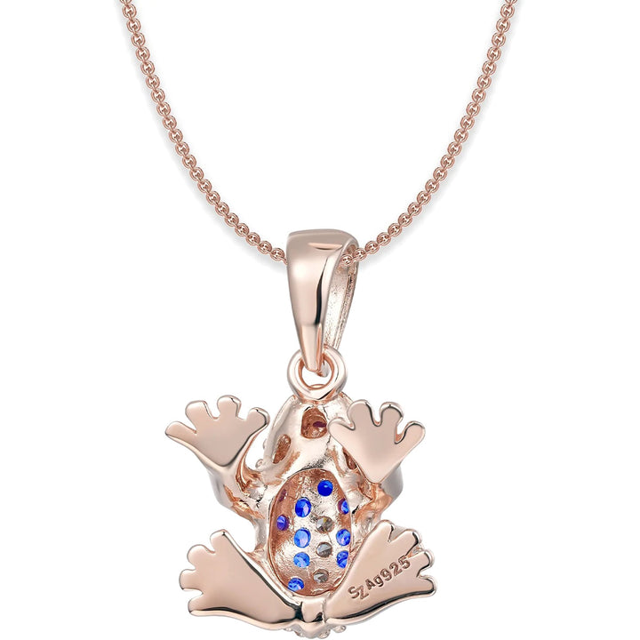 Seinerzeit Lou Blue Frosch Halskette - SZA-3984-140