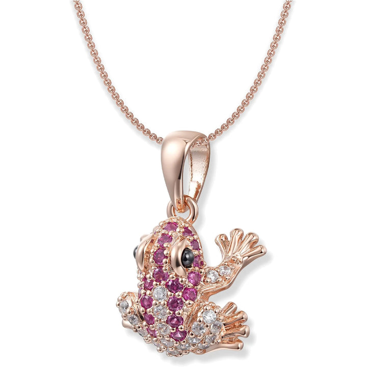 Seinerzeit Ivy Pink Frosch Halskette - SZA-3988-140