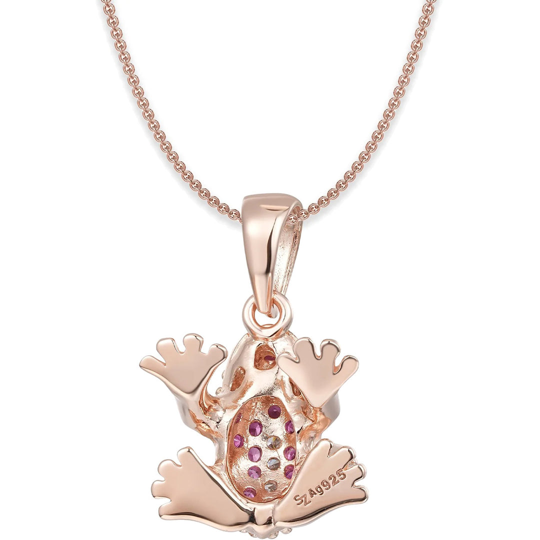 Seinerzeit Ivy Pink Frosch Halskette - SZA-3988-140