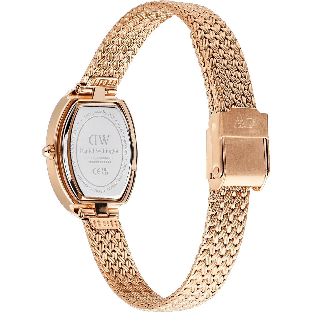 Daniel Wellington Juliette Braided Mesh White Sunray Rose Gold - DW00100883