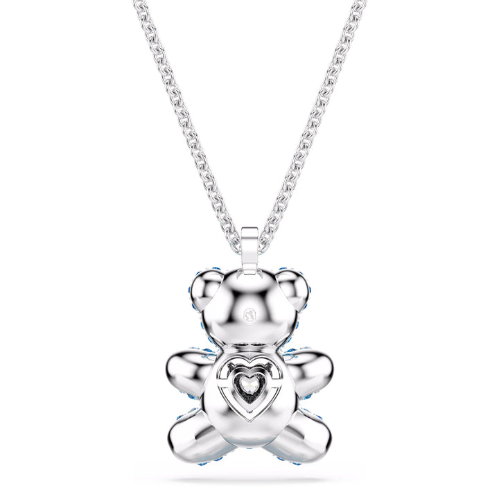Swarovski Teddy Halskette Bär Blau Rhodiniert - 5737620