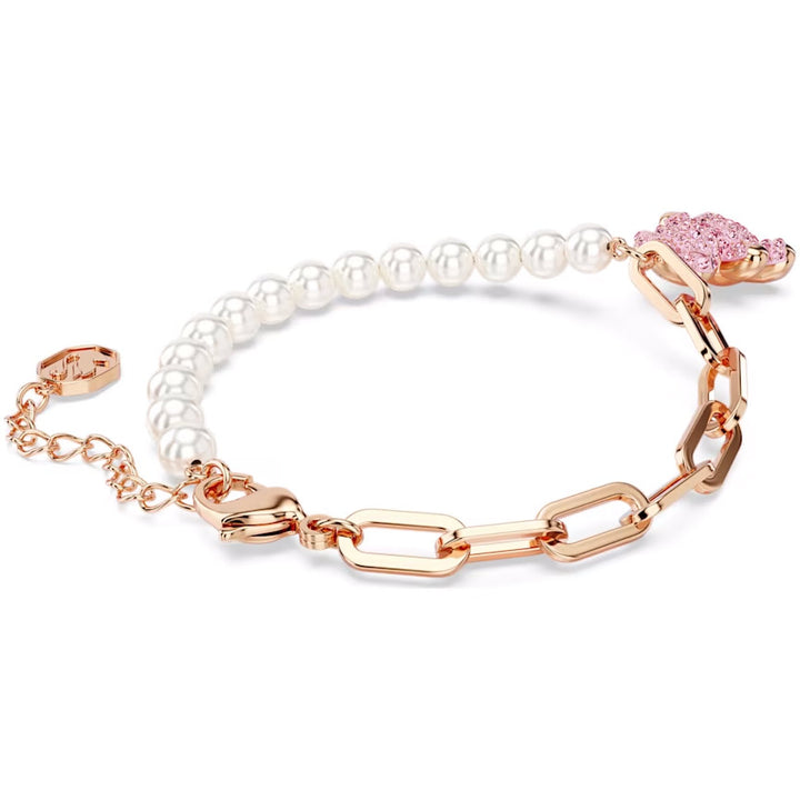 Swarovski Teddy Armband Kristallperle Bär Rosa Roségold Legierungsschicht - 5669169