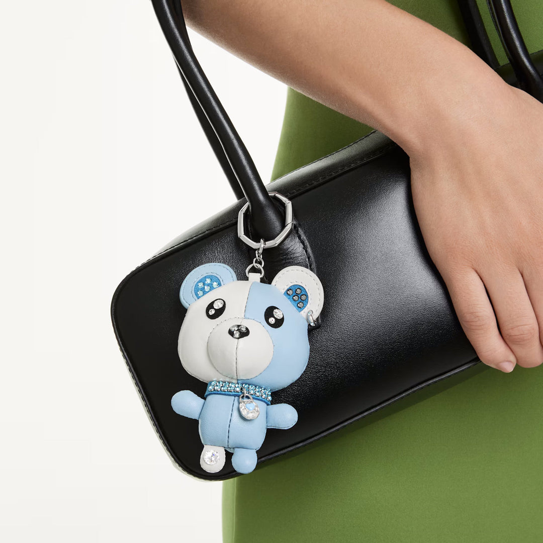 Swarovski Teddy Handtaschen Charm Bär Blau Rhodiniert - 5733771