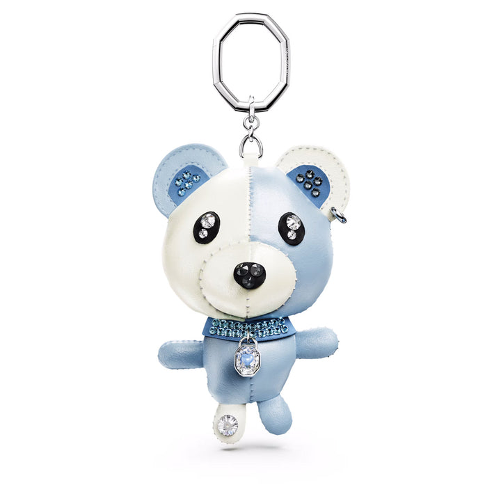 Swarovski Teddy Bag Charm Bear Blue Rhodium plated - 5733771