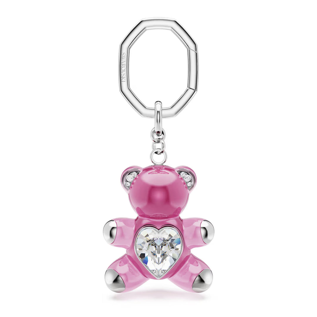 Swarovski Teddy Key Ring Bear Pink Rhodium plated - 5735365