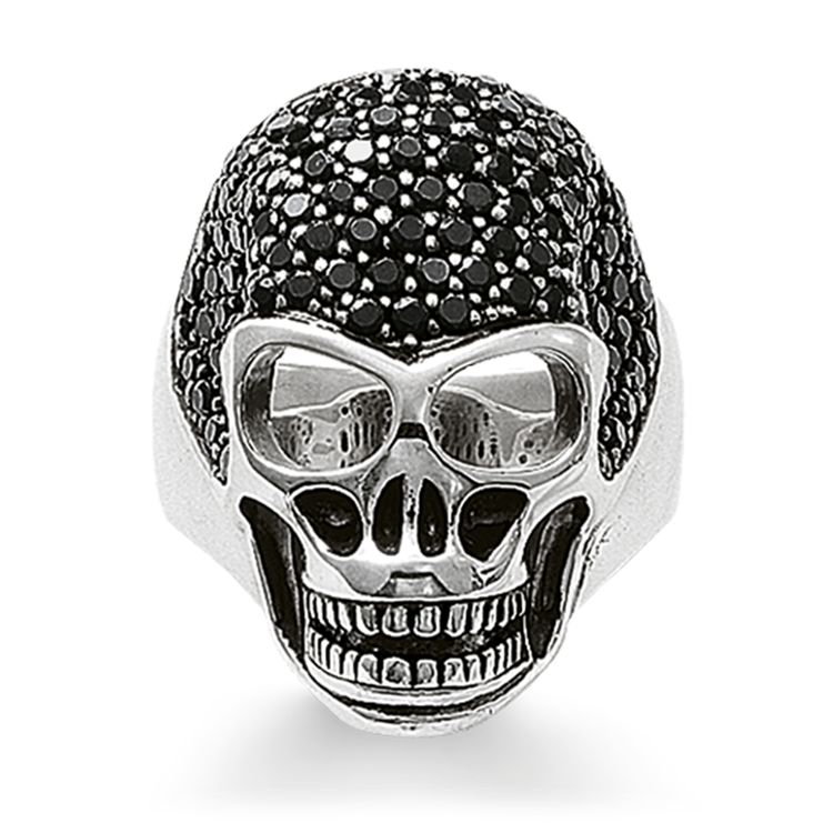 Thomas Sabo Ring Totenkopf Pavé - TR1705-051-11