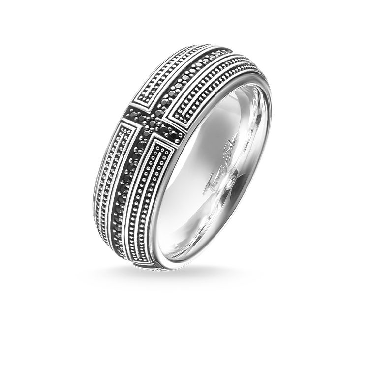 Thomas Sabo Bandring Kreuz Pavé - TR1943-051-11