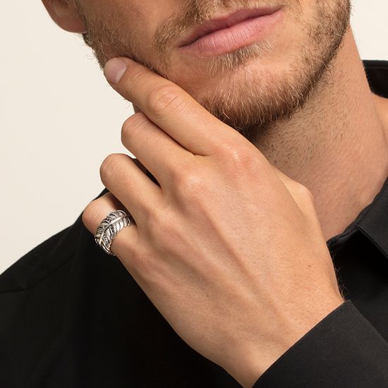 Thomas Sabo Ring Feder Pavé - TR2159-643-11