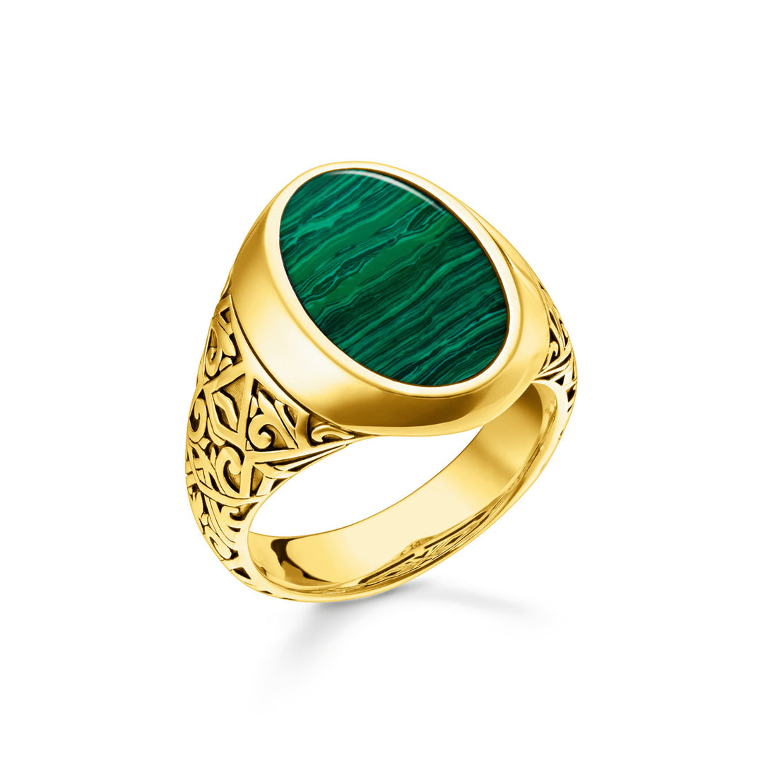 Thomas Sabo Ring Grün Gold - TR2242-140-6