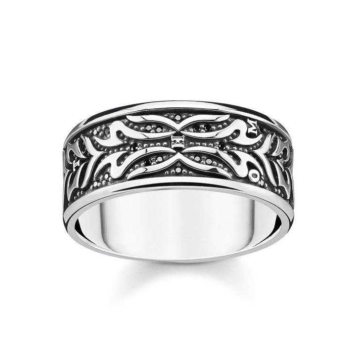 Thomas Sabo Ring Tiger Muster Schwarz - TR2291-643-11