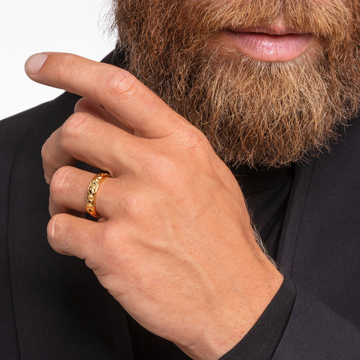 Thomas Sabo Ring Schwarze Steine Gold - TR2306-414-11