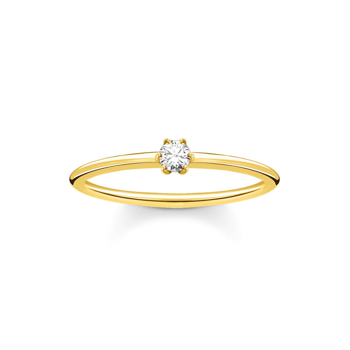 Thomas Sabo Ring Weisser Stein Gold - TR2312-414-14
