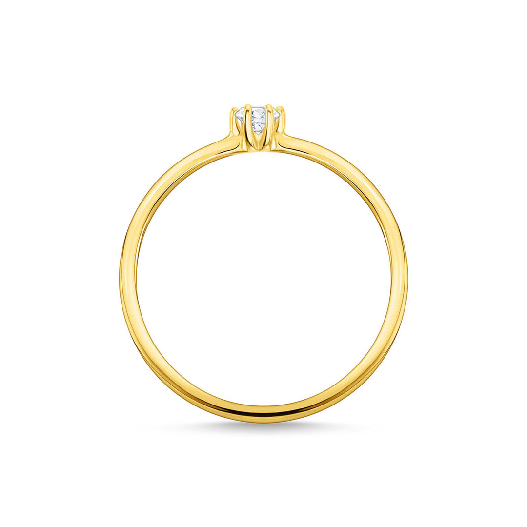 Thomas Sabo Ring Weisser Stein Gold - TR2312-414-14