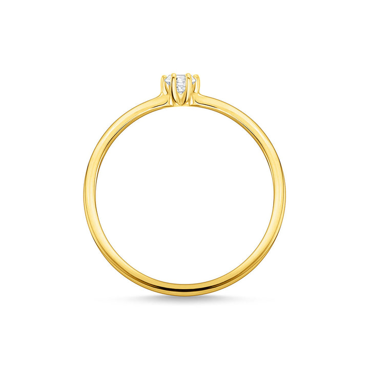 Thomas Sabo Ring Weisser Stein Gold - TR2312-414-14
