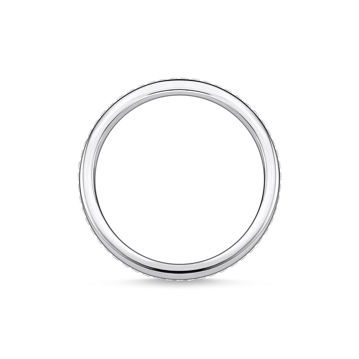 Thomas Sabo Ring Doppel Weisse Steine Silber - TR2316-051-14