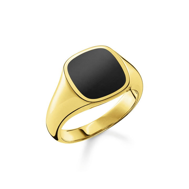 Thomas Sabo Ring Klassisch Schwarz Gold - TR2332-177-11