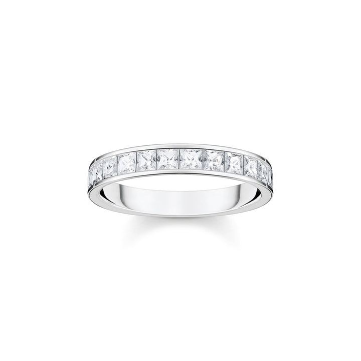 Thomas Sabo Ring mit Weisse Steine Pavé Silber - TR2358-051-14
