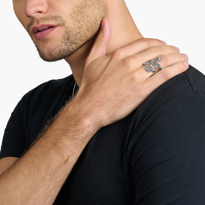 Thomas Sabo Ring Geschwärzt Schlange - TR2418-643-11