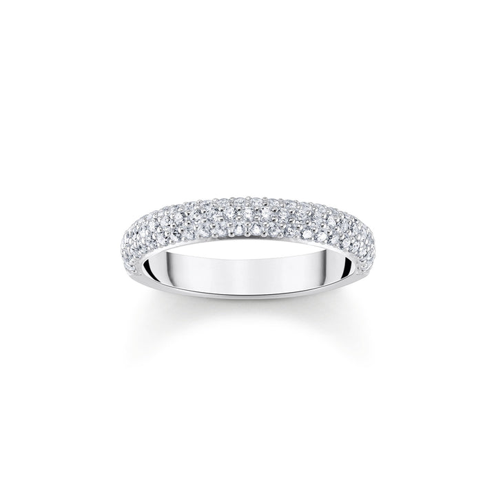 Thomas Sabo Bague en argent avec zircon blanc et gravure - TR2462-051-14
