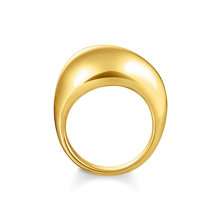 Thomas Sabo Ring in organischer Tropfenform vergoldet - TR2470-413-39
