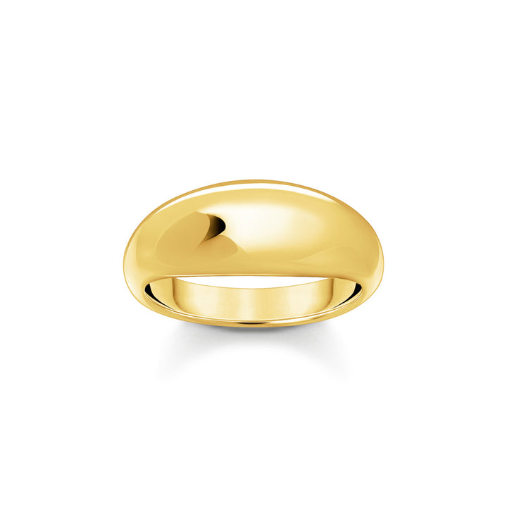 Thomas Sabo Ring with timeless, elegant gold-plated design - TR2472-413-39
