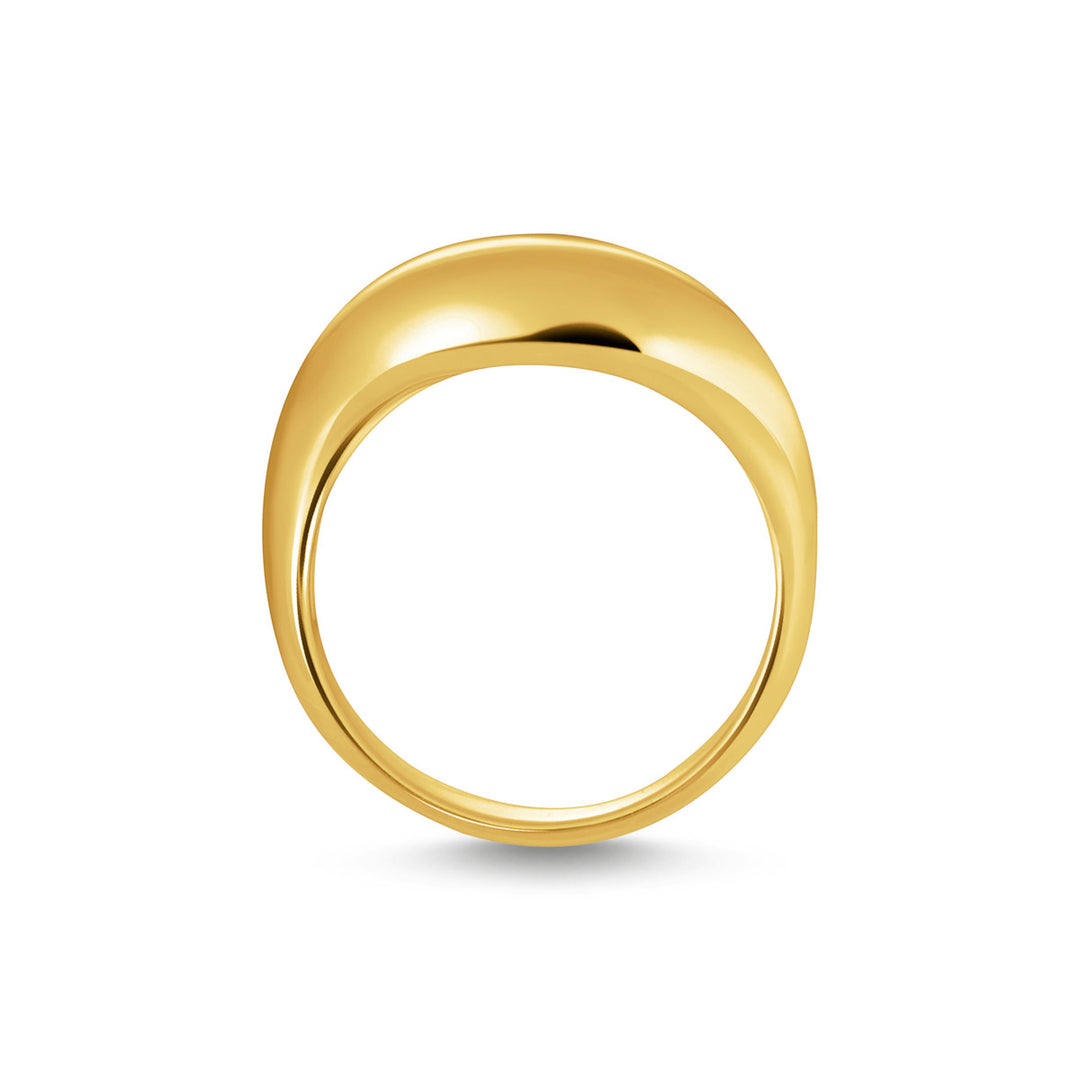 Thomas Sabo Ring mit geschwungener Form vergoldet - TR2473-413-39