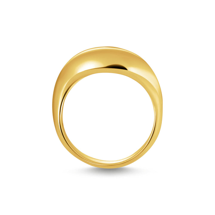 Thomas Sabo Ring mit geschwungener Form vergoldet - TR2473-413-39