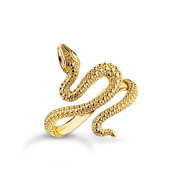 Thomas Sabo Bague serpent Tempting Romance plaquée or - TR2483-427-39