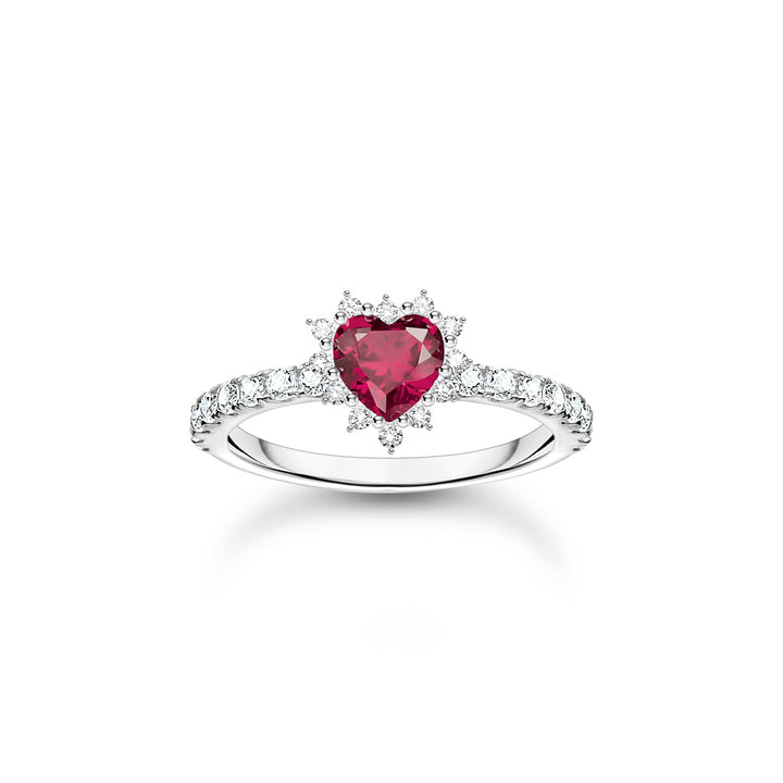 Thomas Sabo Herz Ring Romance Silber - TR2484-013-10