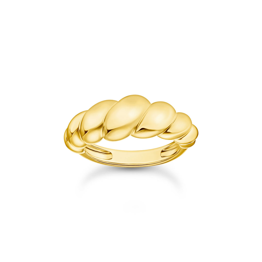 Thomas Sabo Bague formes organiques plaquée or - TR2494-413-39