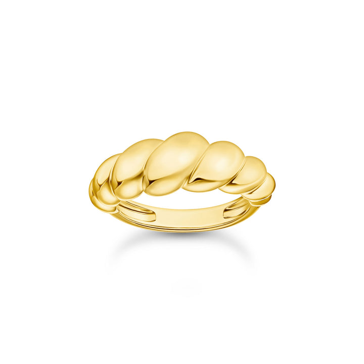 Thomas Sabo Bague formes organiques plaquée or - TR2494-413-39