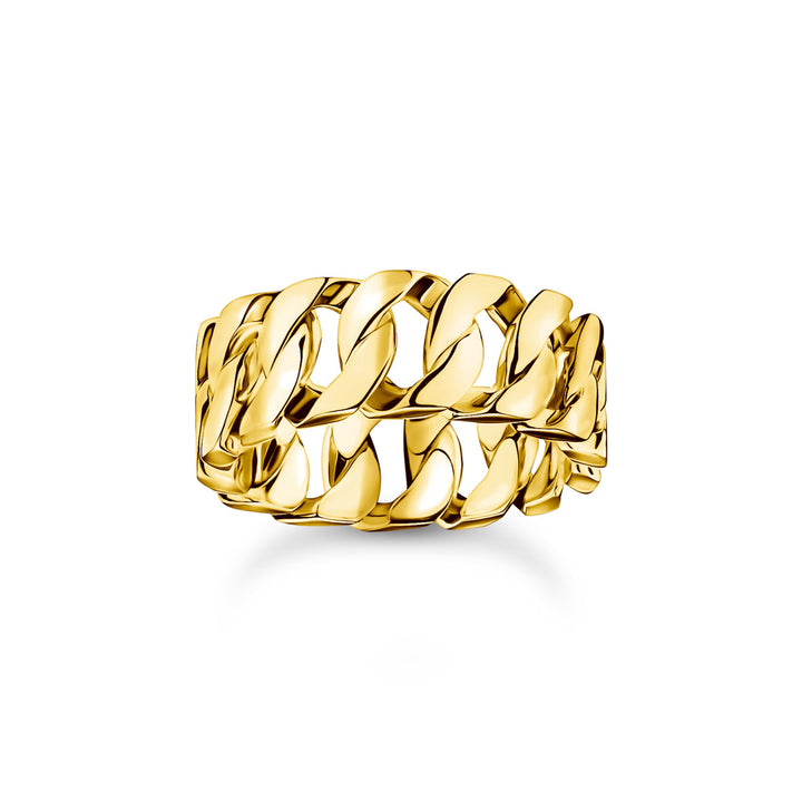 Thomas Sabo Ring Kettenglieder breit vergoldet - TR2497-413-39