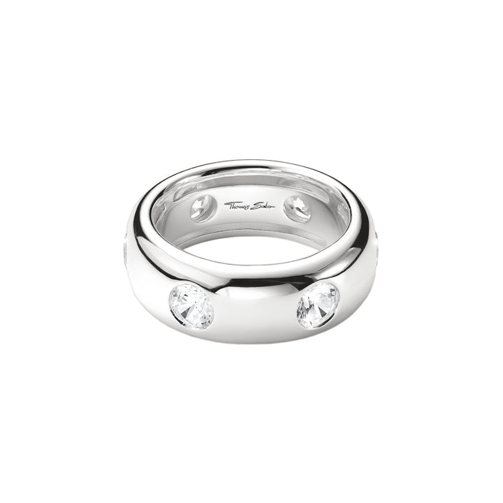 Thomas Sabo Ring mit weissen Zirkoniasteinen Bold Elegance Silber - TR2519-051-14