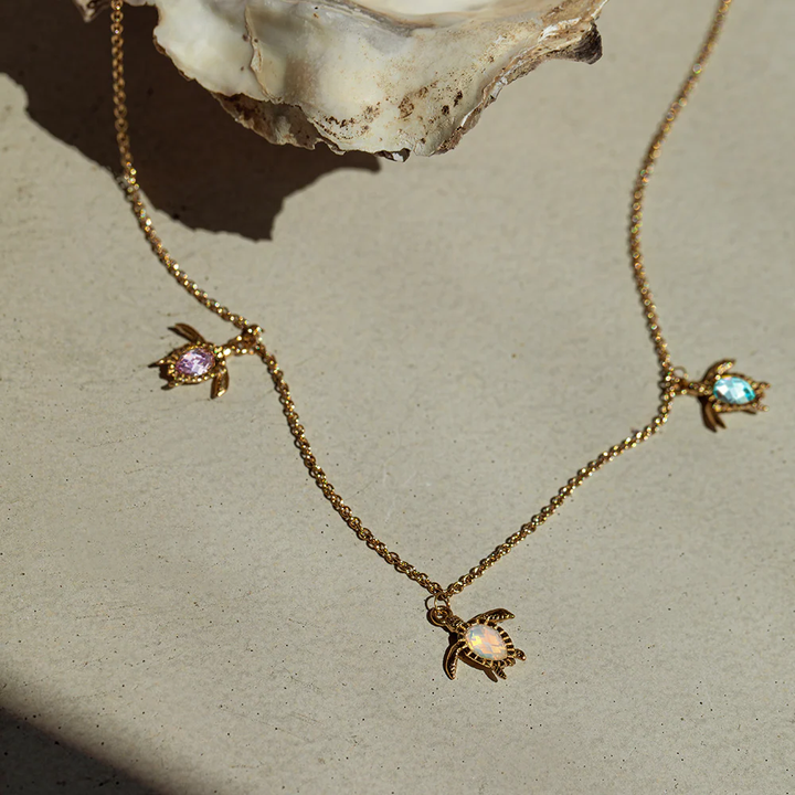 Paul Hewitt Turtle Rainbow Halskette Gold - PH-JE-2083