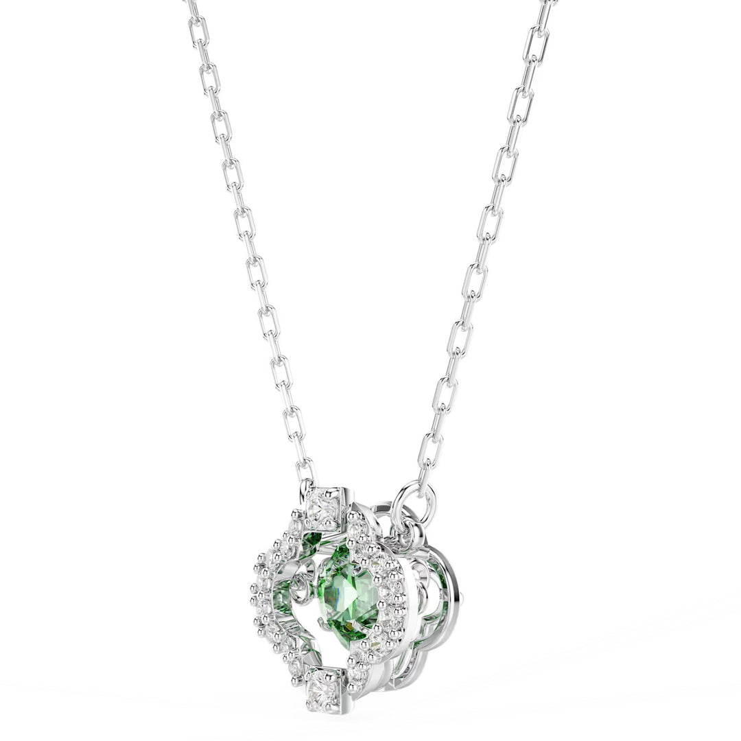 Swarovski Una Angelic Halskette Verschiedene Schliffe Grün Rhodiniert - 5757785