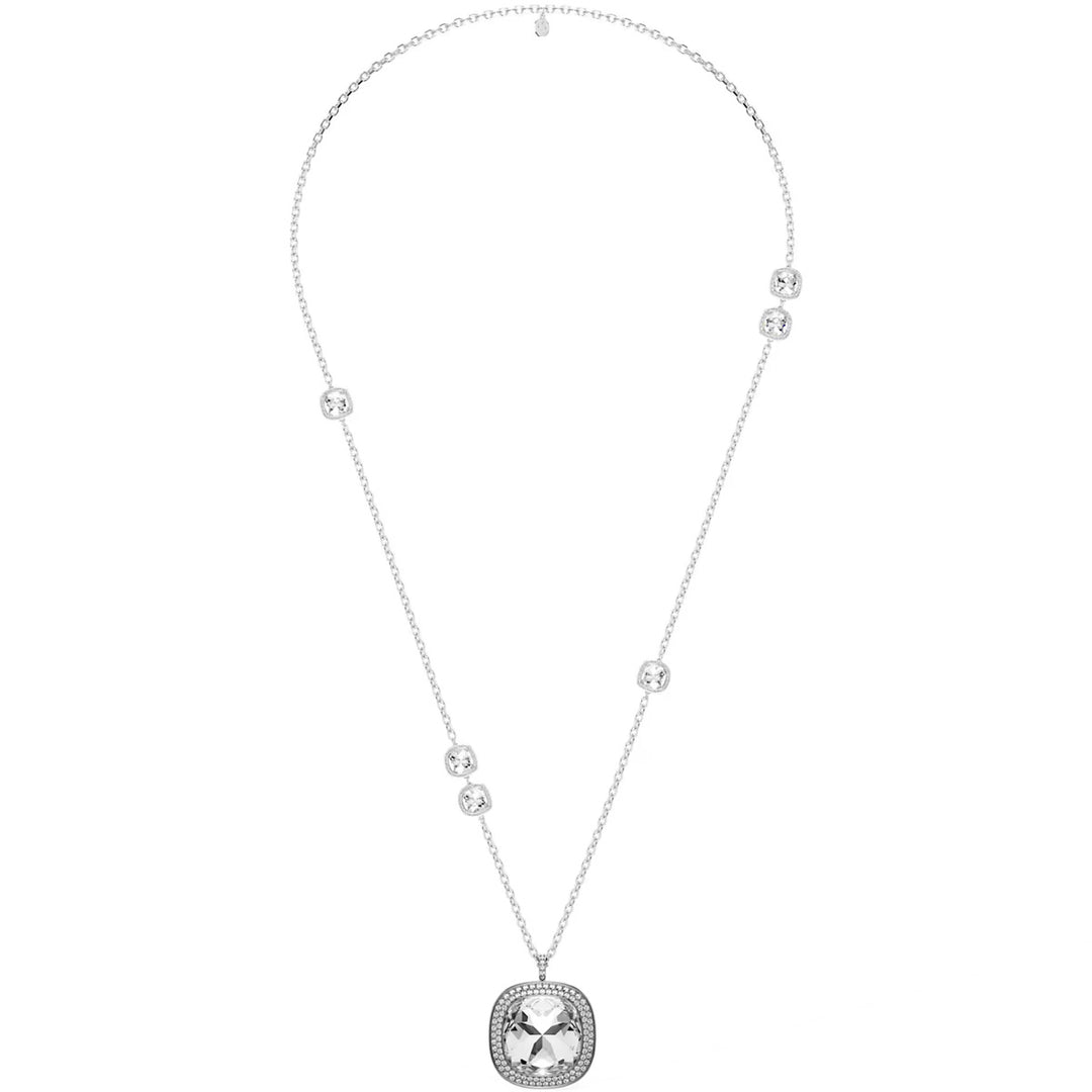 Swarovski Una Angelic Halskette und Brosche Kissenschliff Weiss Metall Mix - 5751324