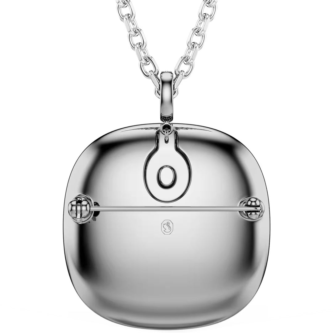 Swarovski Una Angelic Halskette und Brosche Kissenschliff Weiss Metall Mix - 5751324