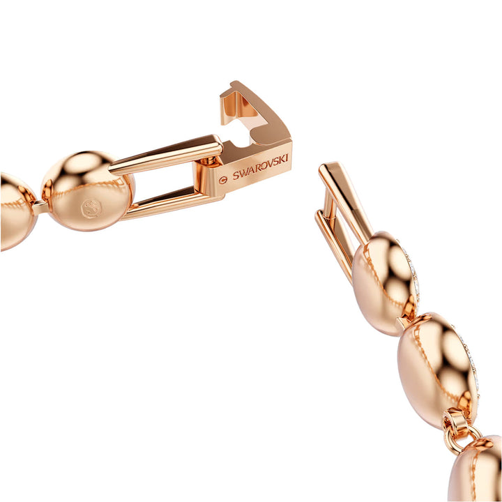 Swarovski Una Angelic Armband Rundschliff Pavé Mittel Weiss Roségold Legierungsschicht - 5240513