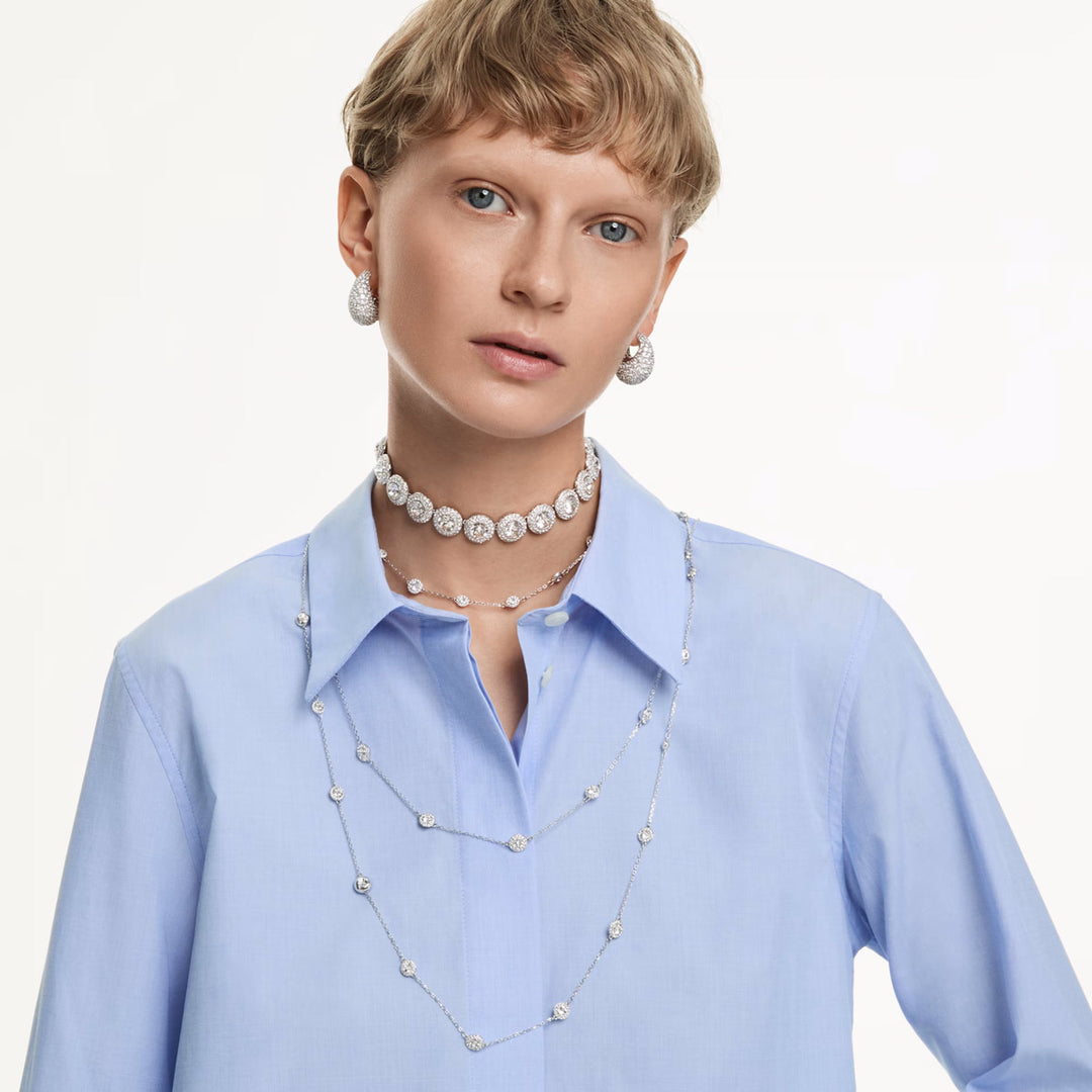 Swarovski Una Angelic Halsband Weiss Rhodiniert - 5733194