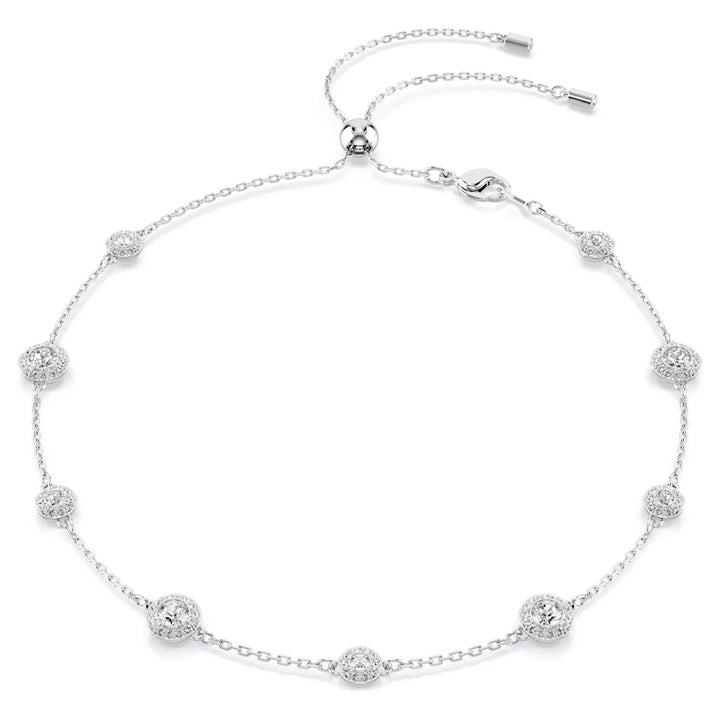 Swarovski Una Angelic Necklace Round cut Double sided motifs White Rhodium plated - 5732275