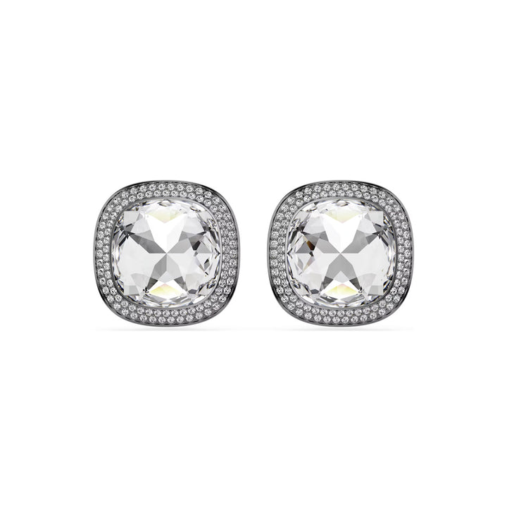 Swarovski Una Angelic Ohrclips Kissenschliff Weiss Rutheniert - 5751325