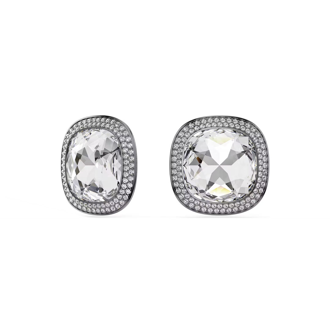 Swarovski Una Angelic Ohrclips Kissenschliff Weiss Rutheniert - 5751325