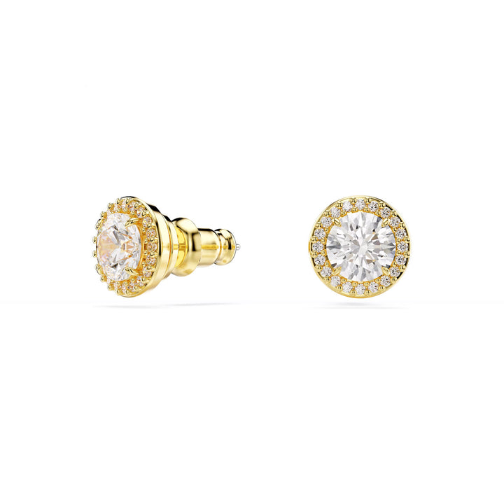 Swarovski Una Angelic Ohrstecker Rundschliff Goldfarben Goldlegierungsschicht - 5686637