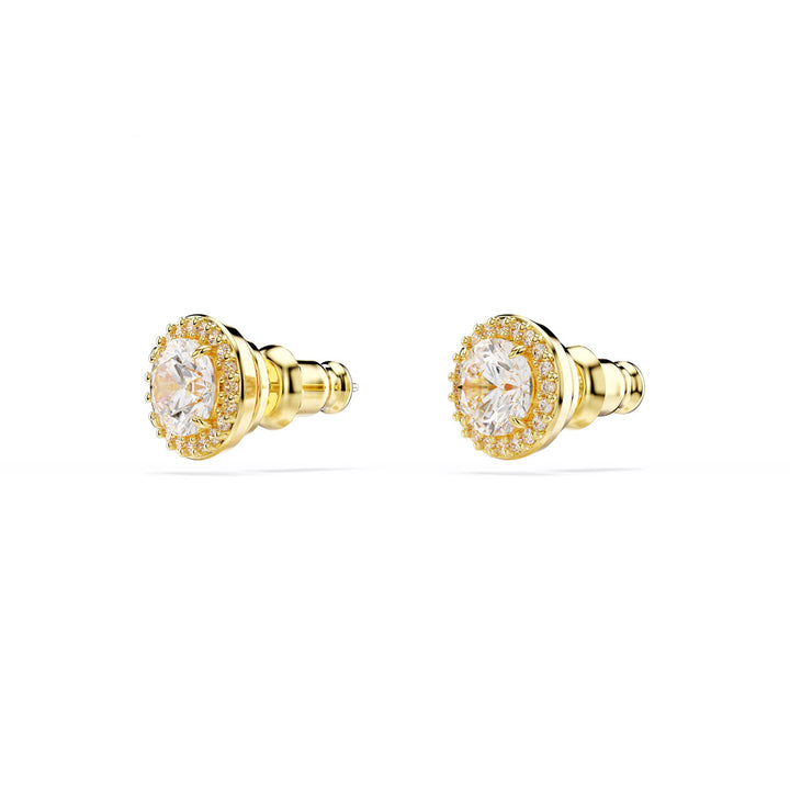 Swarovski Una Angelic Ohrstecker Rundschliff Goldfarben Goldlegierungsschicht - 5686637