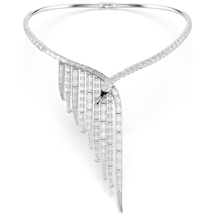 Swarovski Collana Vienna Taglio misto Cigno Bianca Placcato rodio - 5757502