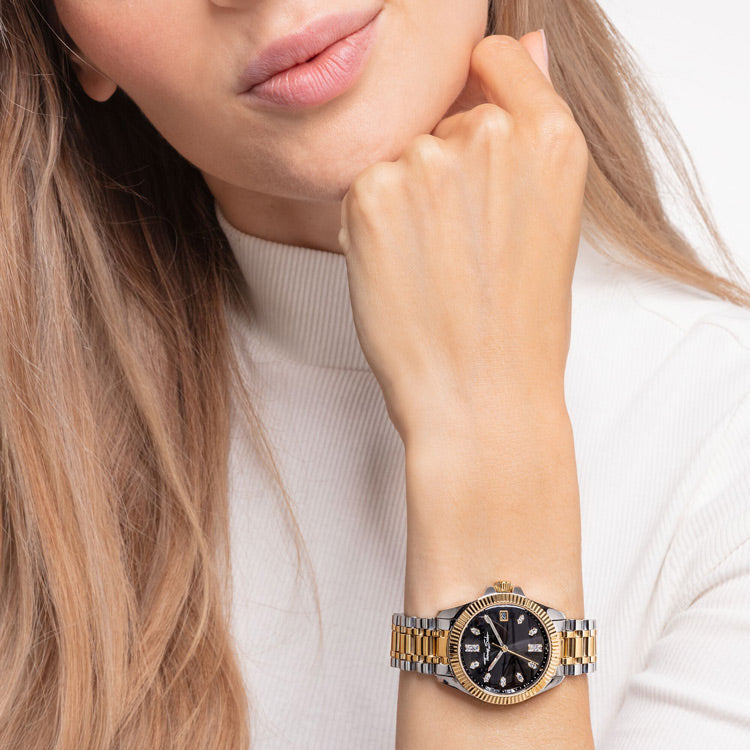 Thomas Sabo Damenuhr Bicolor gold silber - WA0370-291-203